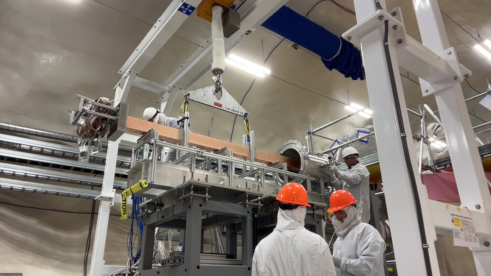 SuperCDMS E-stem Installation at SNOLAB